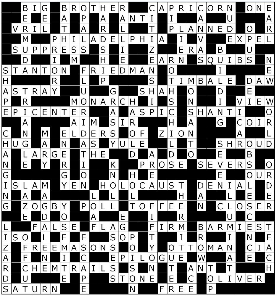 39  Nov 2013 crossword solution